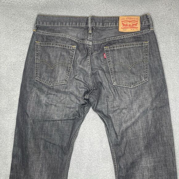 Levis 514 Straight Fit Jeans Mens 36 x 32 Gray Cotton Grey - Picture 14 of 15